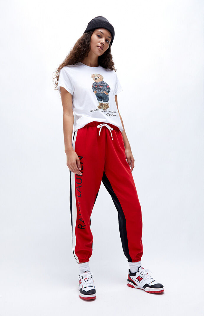 Polo Ralph Lauren Red Athletic Ankle 