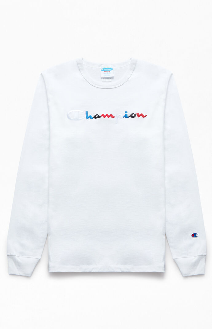 white long sleeve champion