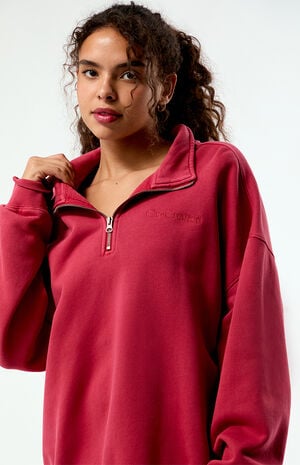 Co-Created Embroidered Quarter-Zip Sweatshirt image number 1
