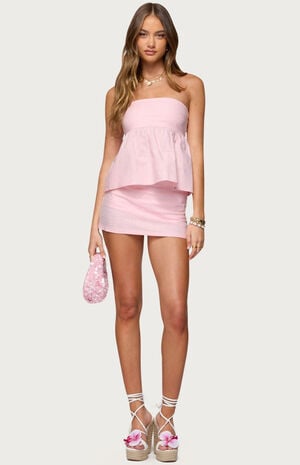 Avalai Linen Look Mini Skort image number 5