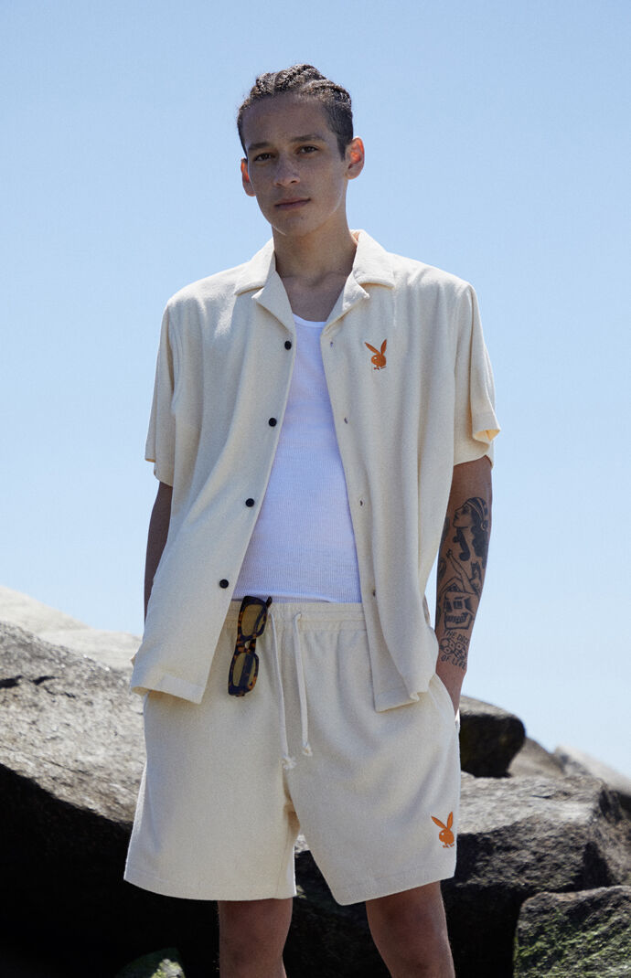 By PacSun Suite Terry Button Up Shirt