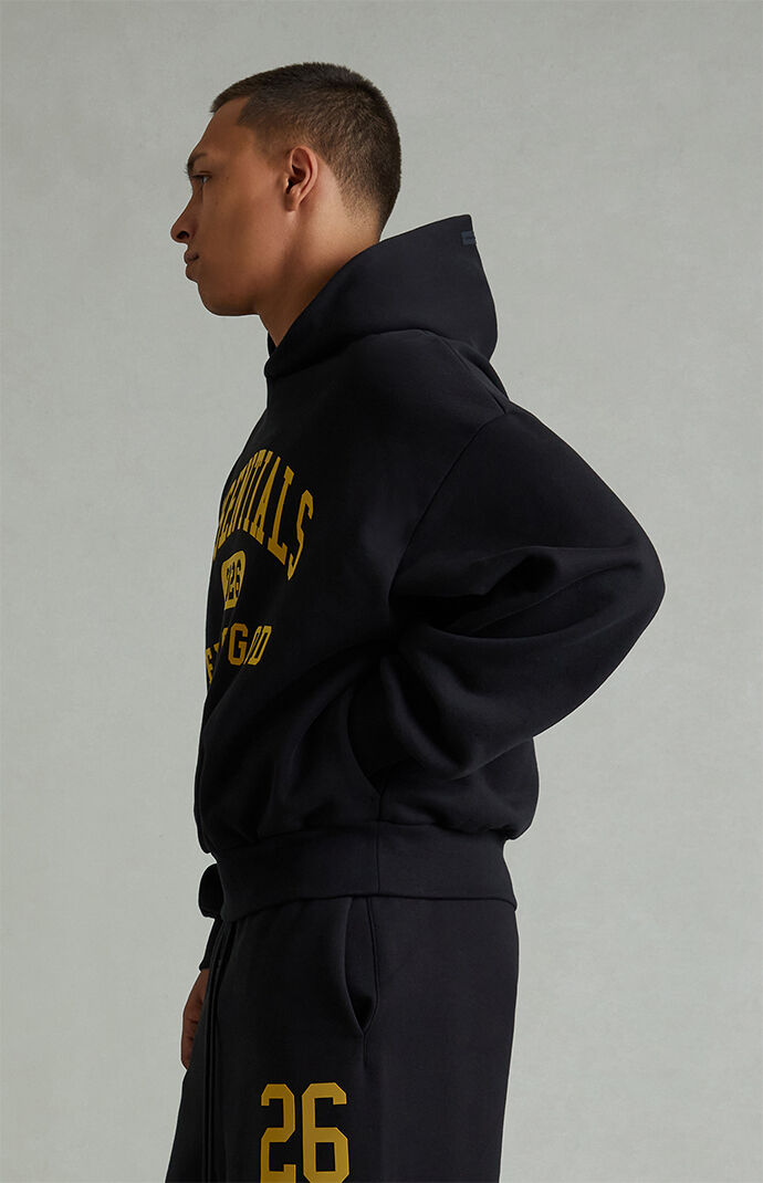 Fear of God ESSENTIALS Vintage Black Classic Fit Hoodie | Pacsun
