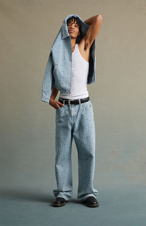 Jacquard Extreme Baggy Jeans image number 5