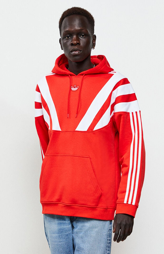 red adidas hoodie pacsun