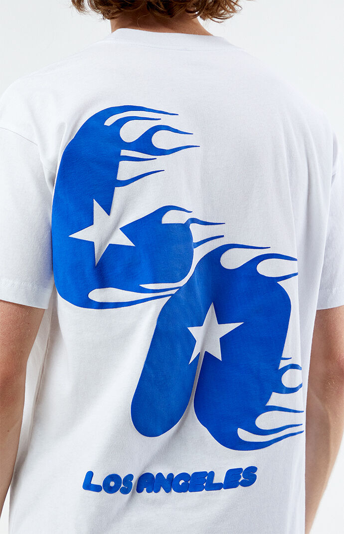 【関税＆送料込み】ChloAC Boxy T-Shirt With Logo Print Pacsun Fiery LA Puff Graphic Boxy Cropped T-Shirt | PacSun