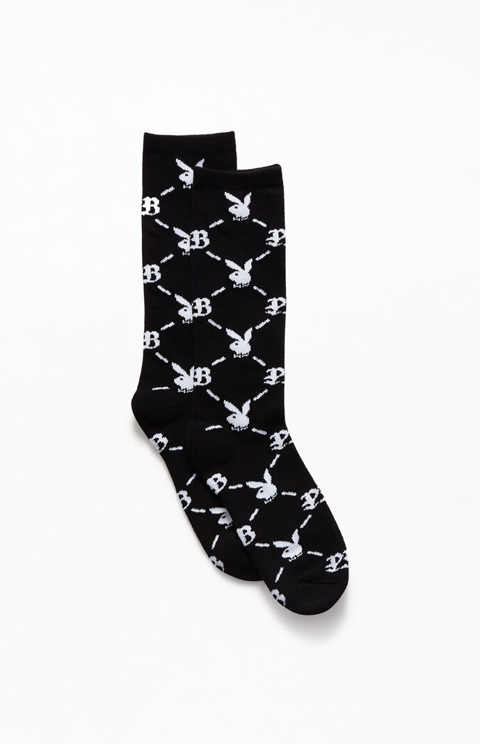 By PacSun Monogram Print Crew Socks