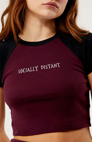 Socially Distant Raglan T-Shirt image number 2