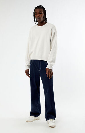 Daley Egret Cropped Classic Sweater image number 3