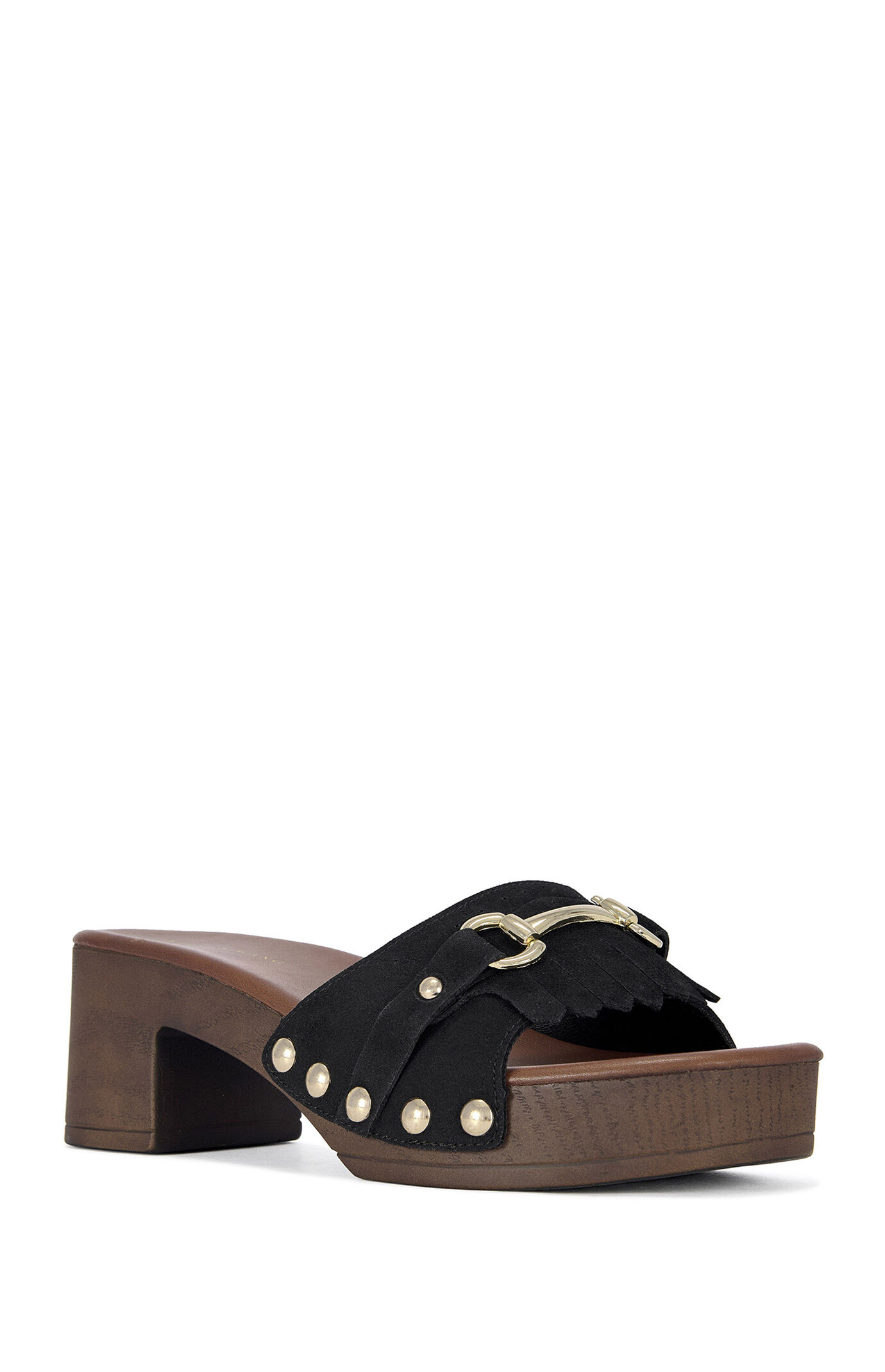 AZALEA WANG Women's Epsilon Black Platform Sandals