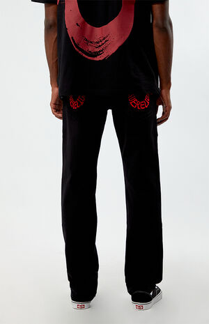 Ricky Straight Embroidered Horseshoe Jeans image number 4