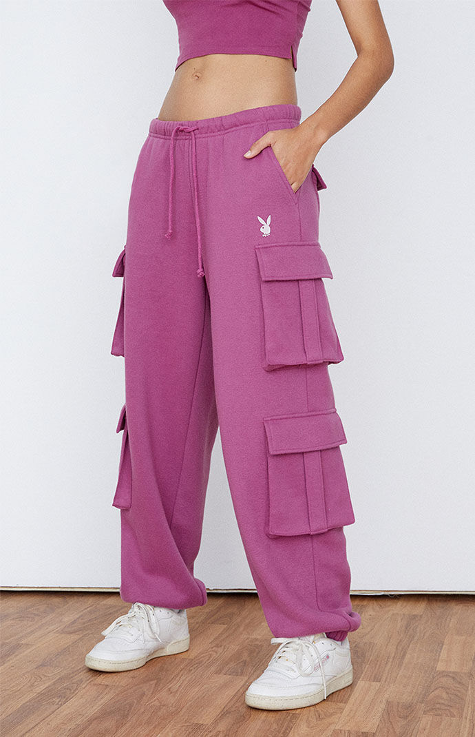 Pink tie hotsell dye playboy sweatpants