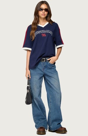 Australia 96 Contrast Oversize T-Shirt image number 5