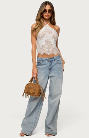 Yanitza Lace Halter Top image number 5