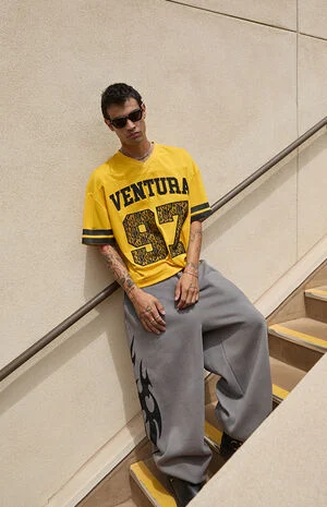 Lace Ventura Cropped Football Jersey image number 1