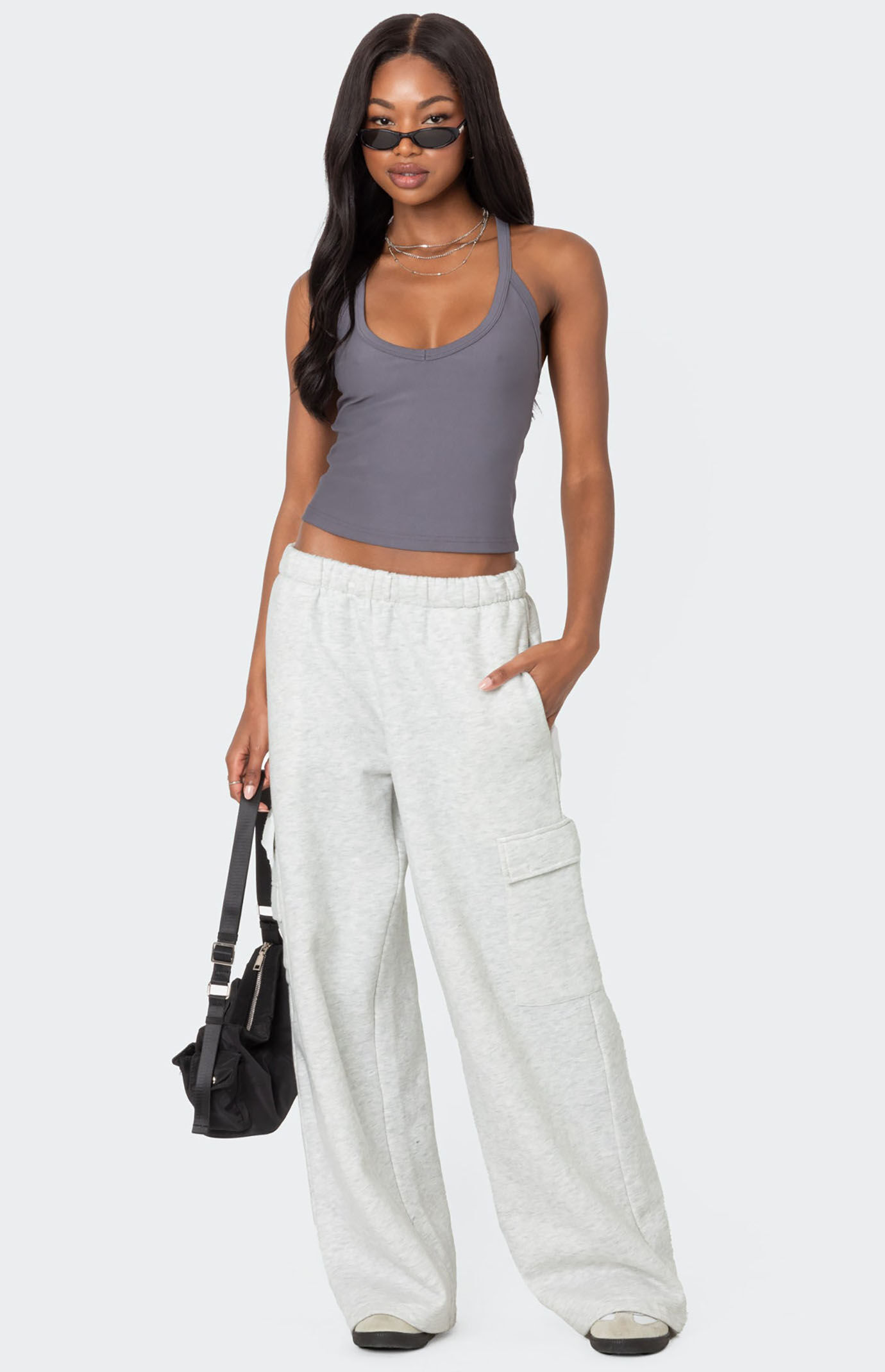 Edikted Racer Back Halter Top | Pacsun