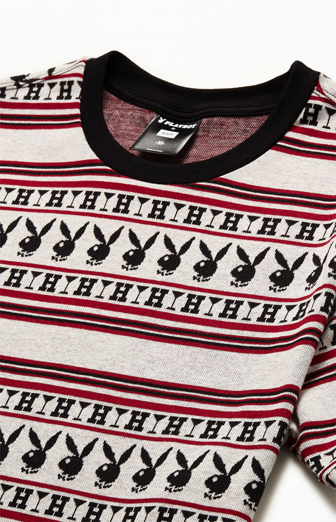 x Playboy Printed Stripe T-Shirt