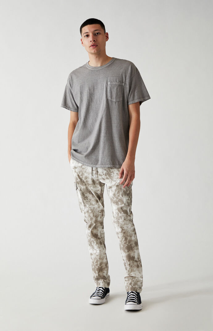 Cotton Nylon Slim Cargo Pants