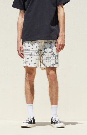 Mesh Paisley Shorts image number 2