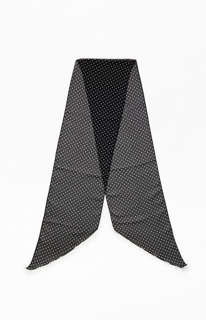 Black and White Polka Dot Scarf image number 2
