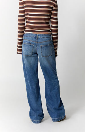 Kaia Ultimate Low Rise Baggy Jeans Medium Blue Wash image number 5
