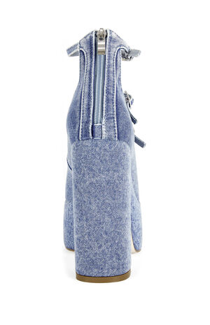 Women's Sprout Denim Platform Heels image number 3