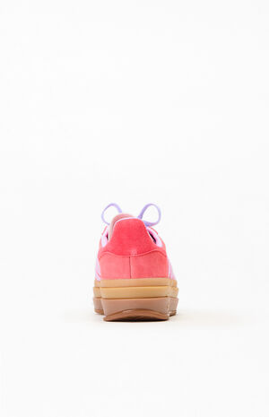 Women's Blue & Red Gazelle Bold Sneakers image number 3