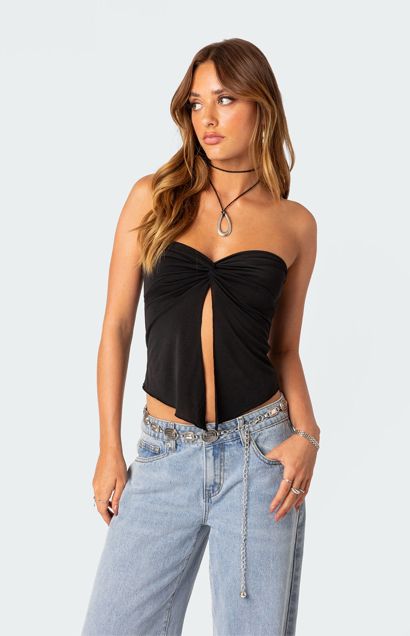 Edikted Twisted Split Front Tube Top | PacSun