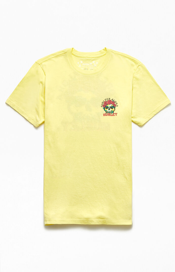 Everyday Washed Skull Flowers T-Shirt