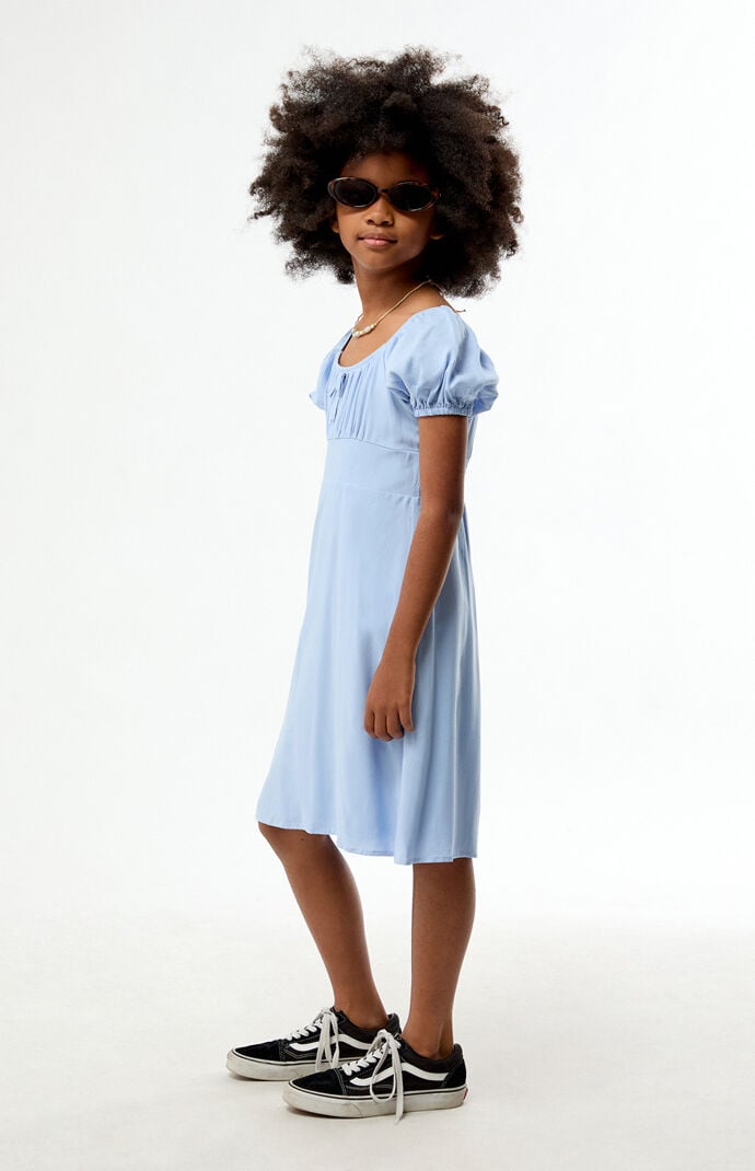 Pacsun Kids Blue Short Sleeve Dress