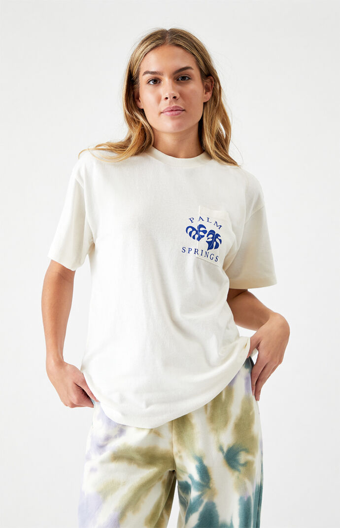 Palm Springs Blue Recycled Pocket T-Shirt