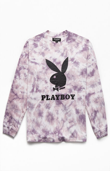 By PacSun Tie-Dyed Logo Long Sleeve T-Shirt
