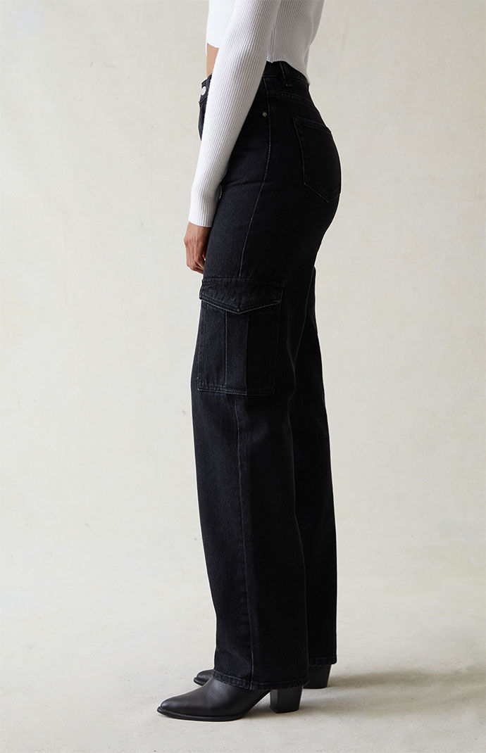 Pacsun Black '90s Boyfriend Cargo Jeans | Pacsun