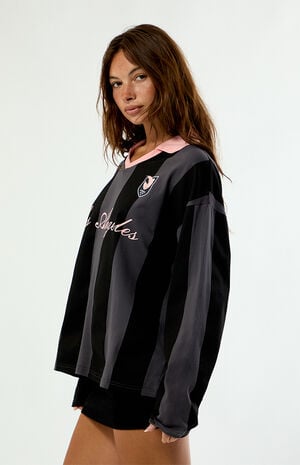 Striped Long Sleeve Soccer Jersey image number 3