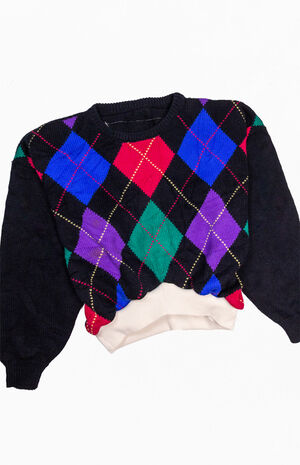 Reworked Argyle Sweater image number 7