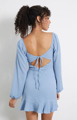 Long Sleeve Ruffle Hem Dress image number 4