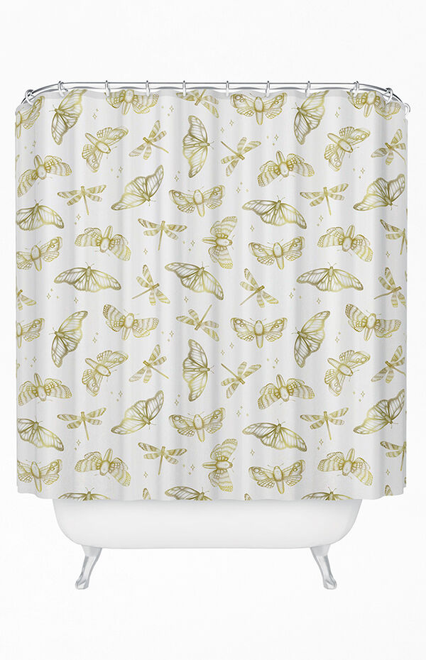 Barlena Golden Wings Shower Curtain