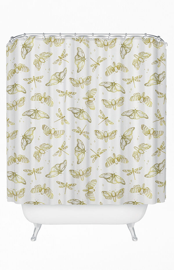 Barlena Golden Wings Shower Curtain