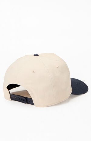 White & Navy NY Yankees Two-Tone Hitch Snapback Hat image number 2