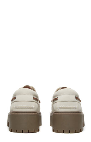 Women's Natural Nubuck Stone Street Boat Shoes image number 5