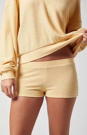 Active Aspen Waffle Knit Quinn Micro Shorts image number 4