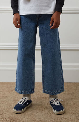 Eco Medium Blue Baggy Jeans image number 2