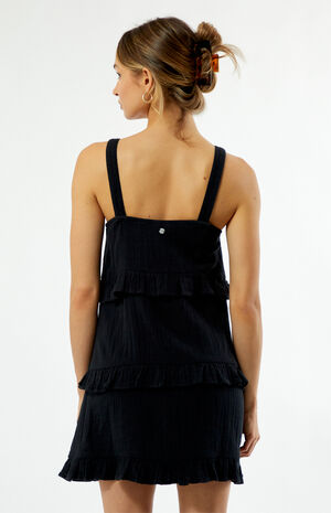 Black Soft Sand Mini Dress image number 3
