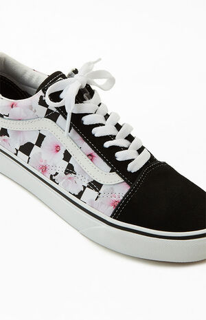 Floral Checkered Old Skool Sneakers image number 6