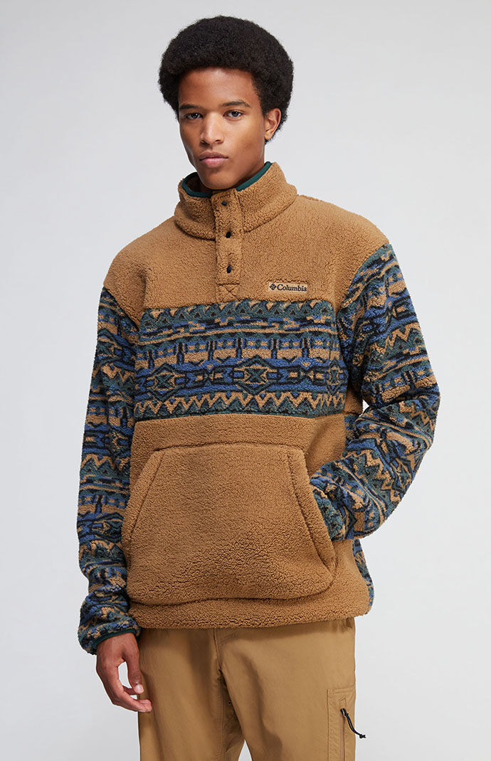 Columbia Rugged Ridge Sherpa Half Button Sweatshirt PacSun