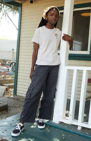 Black Baggy Cargo Jeans