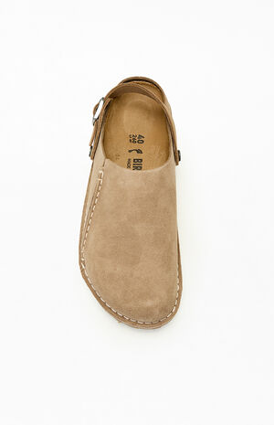 Women's Lutry Premium Suede Clog Gray Taupe image number 5