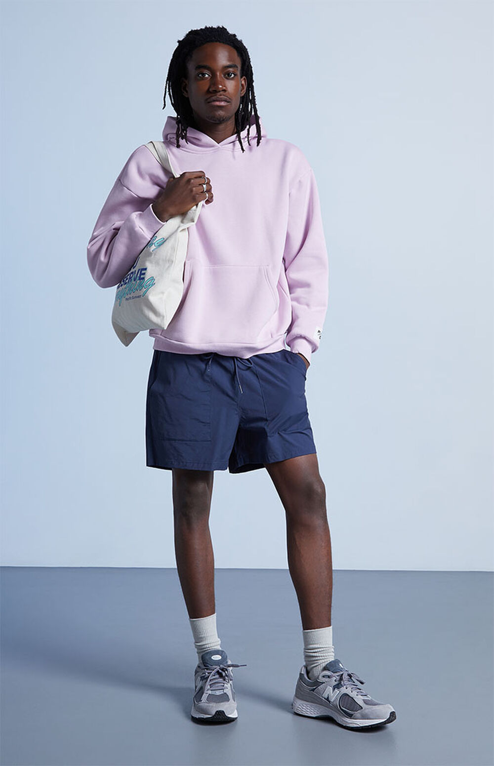 PacSun Blue Nylon Volley Shorts PacSun