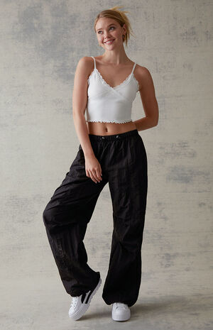 Crinkle Bungee Pull-On Pants image number 1