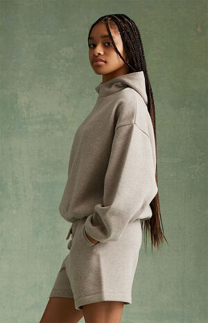 Essentials Core Heather Sweat Shorts image number 2