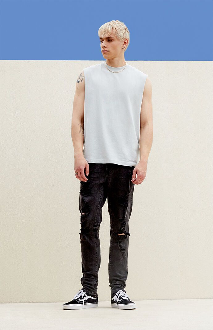 Pacsun Men s Comfort Stretch Black Skinny Jeans 31W x 32L